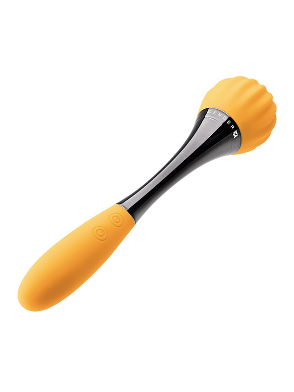 SUNFLOWER SILICONE DOUBLE-ENDED VIBRATOR