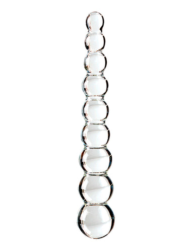 Icicles Beaded Glass Dildo 21.5 cm