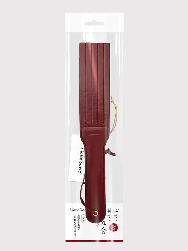 WINE RED LEATHER SPLIT TAWSE PADDLE