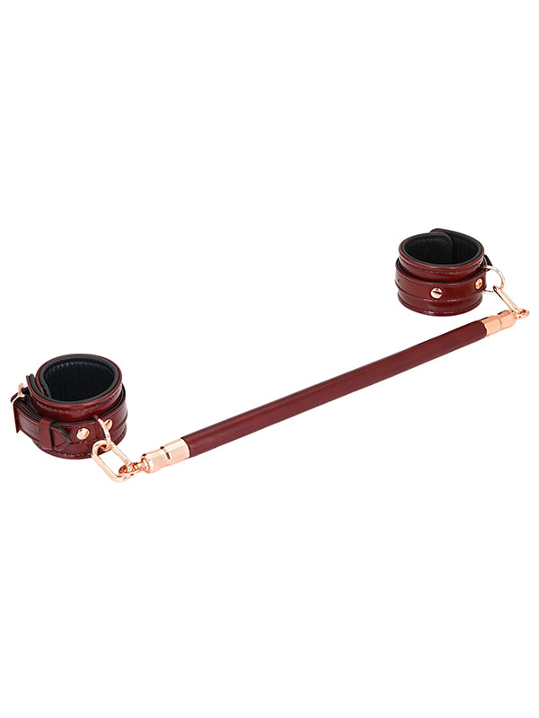 WINE RED LEATHER SPREADER BAR