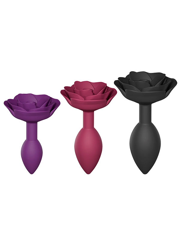 OPEN ROSES SILICONE BUTT PLUG