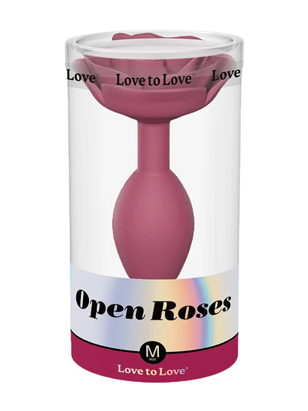 OPEN ROSES SILICONE BUTT PLUG