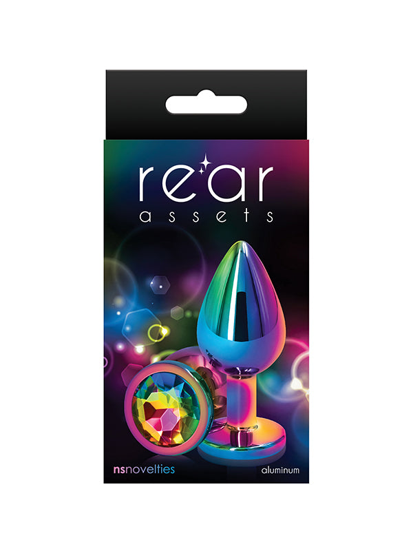 NS Novelties Rear Assets Multicolour Rainbow Butt Plug