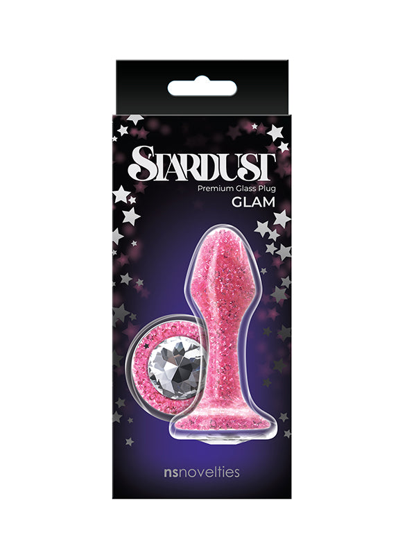 NS Novelties Stardust Glam Glass Butt Blug
