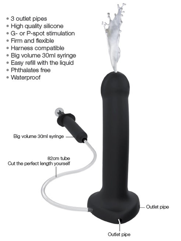 CUM LARGE EJACULATING SILICONE DILDO