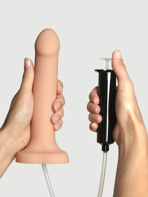 CUM LARGE EJACULATING SILICONE DILDO