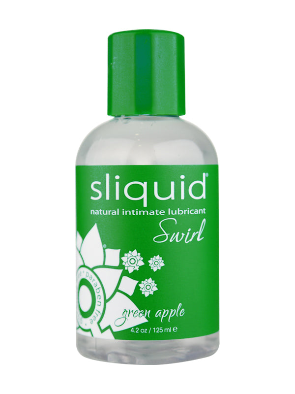 Sliquid Naturals Swirl Water-Based Green Apple Lubricant