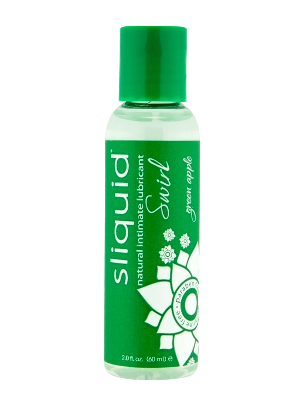 Sliquid Naturals Swirl Water-Based Green Apple Lubricant