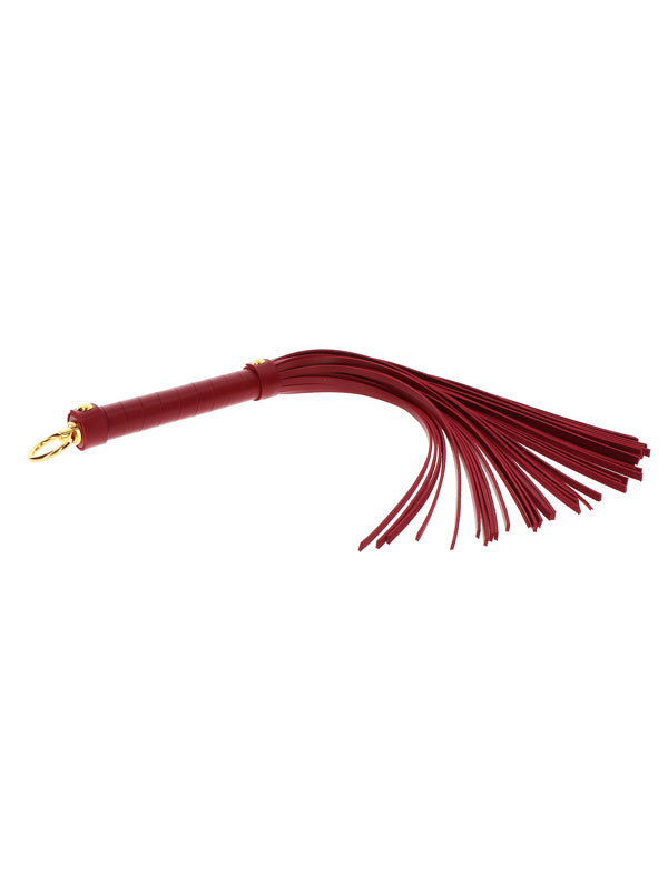 LARGE RED FAUX LEATHER WHIP