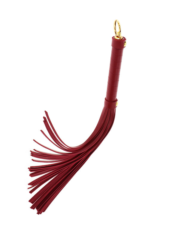 LARGE RED FAUX LEATHER WHIP