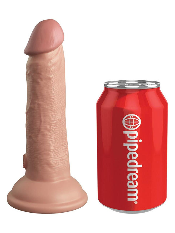 Pipedream King Cock Elite 6 Inch Dual Density Silicone Dildo Light 15 cm