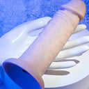 Evolved Vibrating 6 Inch Silicone Suction Cup Dildo Light 17.8 cm