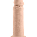 Evolved Vibrating 6 Inch Silicone Suction Cup Dildo Light 17.8 cm