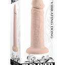 Evolved Vibrating 6 Inch Silicone Suction Cup Dildo Light 17.8 cm