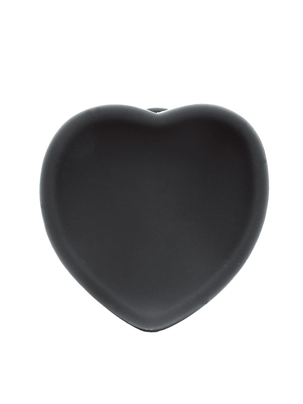 Whipsmart Heartbreaker 7 Inch Silicone Dildo Heart Base Black 17.78 cm