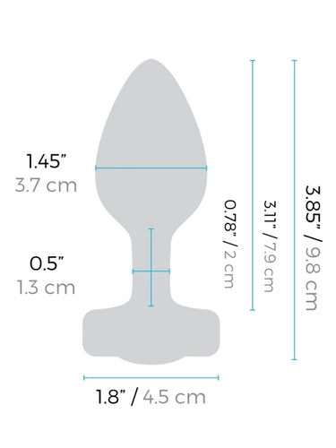 b-Vibe Vibrating Pink Heart Butt Plug – S/M