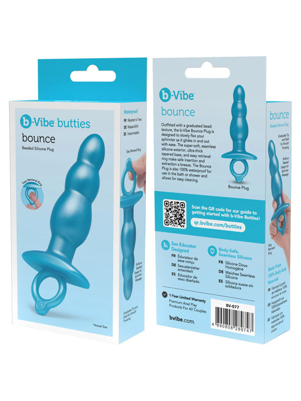 b-Vibe Butties Bounce Beaded Silicone Anal Plug