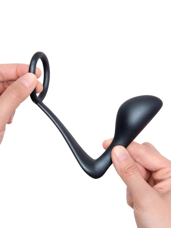 b-Vibe Butties Ringer Silicone Cock Ring & Prostate Plug