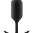 b-Vibe Snug Plug 3 Large Weighted Silicone Butt Plug Black