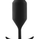 b-Vibe Snug Plug 4 Extra-Large Weighted Silicone Butt Plug Black