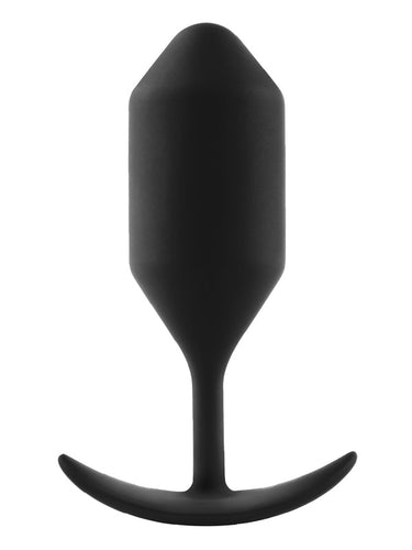 b-Vibe Snug Plug 4 Extra-Large Weighted Silicone Butt Plug Black