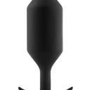 b-Vibe Snug Plug 6 XXXL Weighted Silicone Butt Plug Black