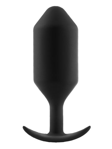b-Vibe Snug Plug 6 XXXL Weighted Silicone Butt Plug Black