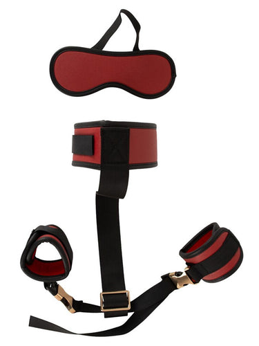 Bad Kitty Neck to Wrist Restraint Set with Blindfold