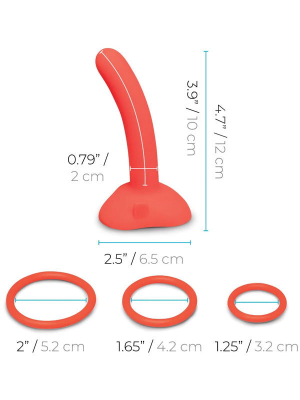 b-Vibe Beginners Strap-On Harness Set with 5 Inch Silicone Dildo Peg 12 cm