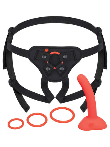 b-Vibe Beginners Strap-On Harness Set with 5 Inch Silicone Dildo Peg 12 cm