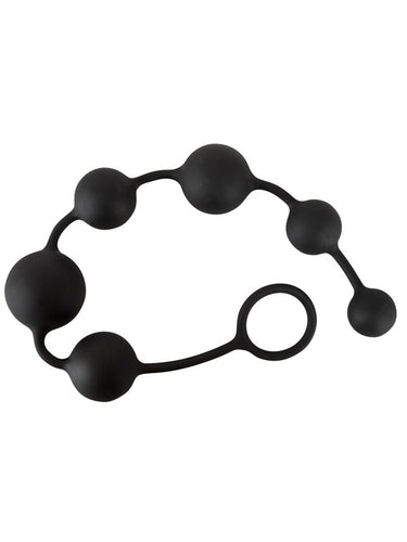 Black Velvets Classic Silicone Anal Beads