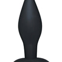 Black Velvets Black Silicone Butt Plug Large