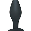 Black Velvets Black Silicone Butt Plug Large