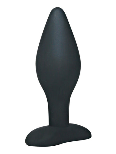 Black Velvets Black Silicone Butt Plug Large
