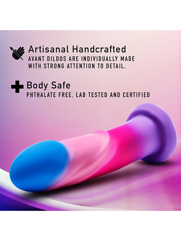 Blush Avant Borealis Dreams Silicone Suction Cup Dildo Cotton Candy 19.7 cm