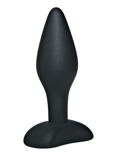 Black Velvets Black Silicone Butt Plug Small
