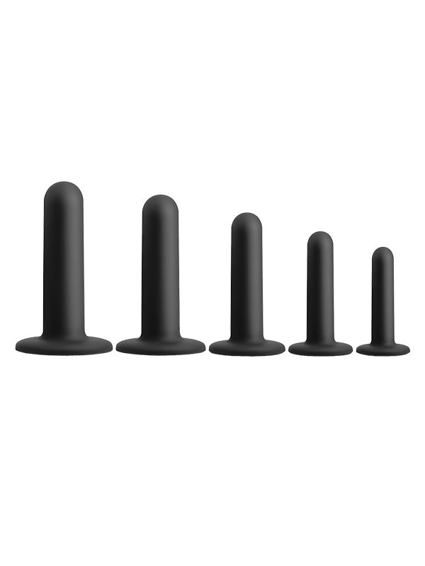 NS Novelties Renegade 5-Piece Silicone Dilator Kit Black