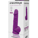 Dream Toys Real Love Dual Density Silicone Dildo with Balls Purple 21.6 cm