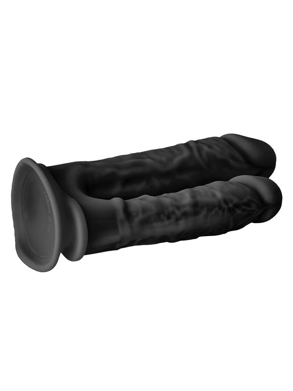 Dream Toys Real Love Dual Density Double Penetrator Dildo Black