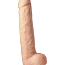 Dream Toys Real Love Dual Density Silicone XXL Dildo with Balls Light 38 cm