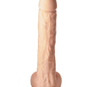 Dream Toys Real Love Dual Density Silicone XXL Dildo with Balls Light 38 cm