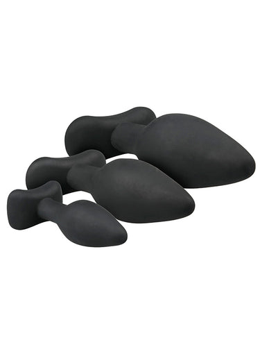 EasyToys Rocket 3-Piece Silicone Butt Plug Set