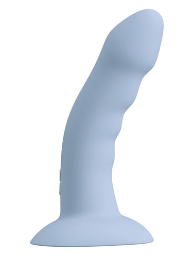 You2Toys Heart Guy Blue Vibrating Silicone Dildo 17 cm