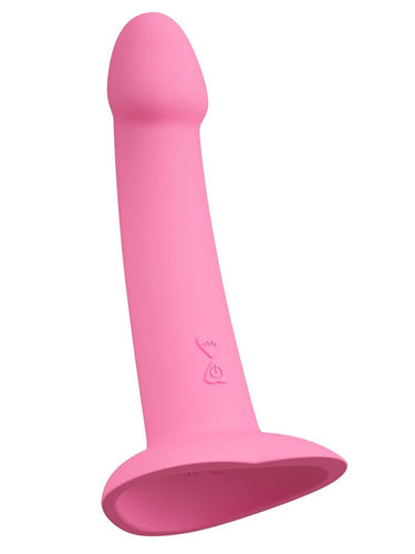 You2Toys Heart Guy Pink Vibrating Silicone Dildo 19 cm