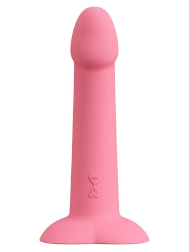 You2Toys Heart Guy Pink Vibrating Silicone Dildo 19 cm