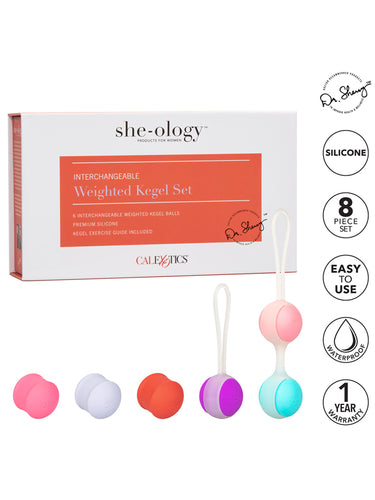 CalExotics She-Ology Interchangeable Weighted Kegel Set