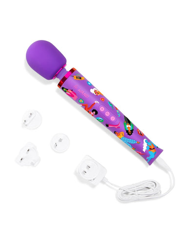 Le Wand Feel My Power Jade Purple Brown Wand Massager