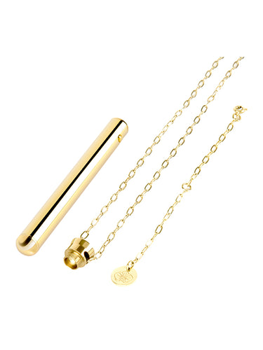 Le Wand Necklace Vibe Stainless Steel Vibrator Gold