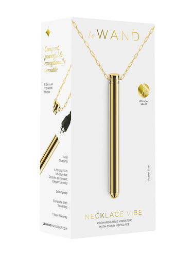 Le Wand Necklace Vibe Stainless Steel Vibrator Gold