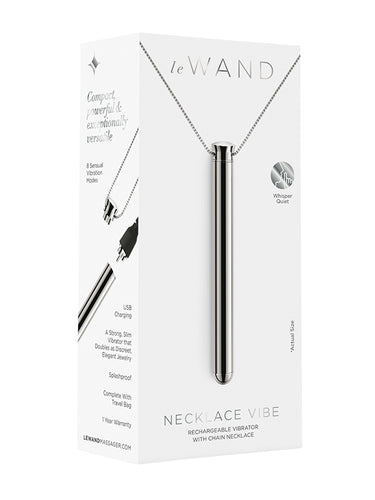 Le Wand Necklace Vibe Stainless Steel Vibrator Silver